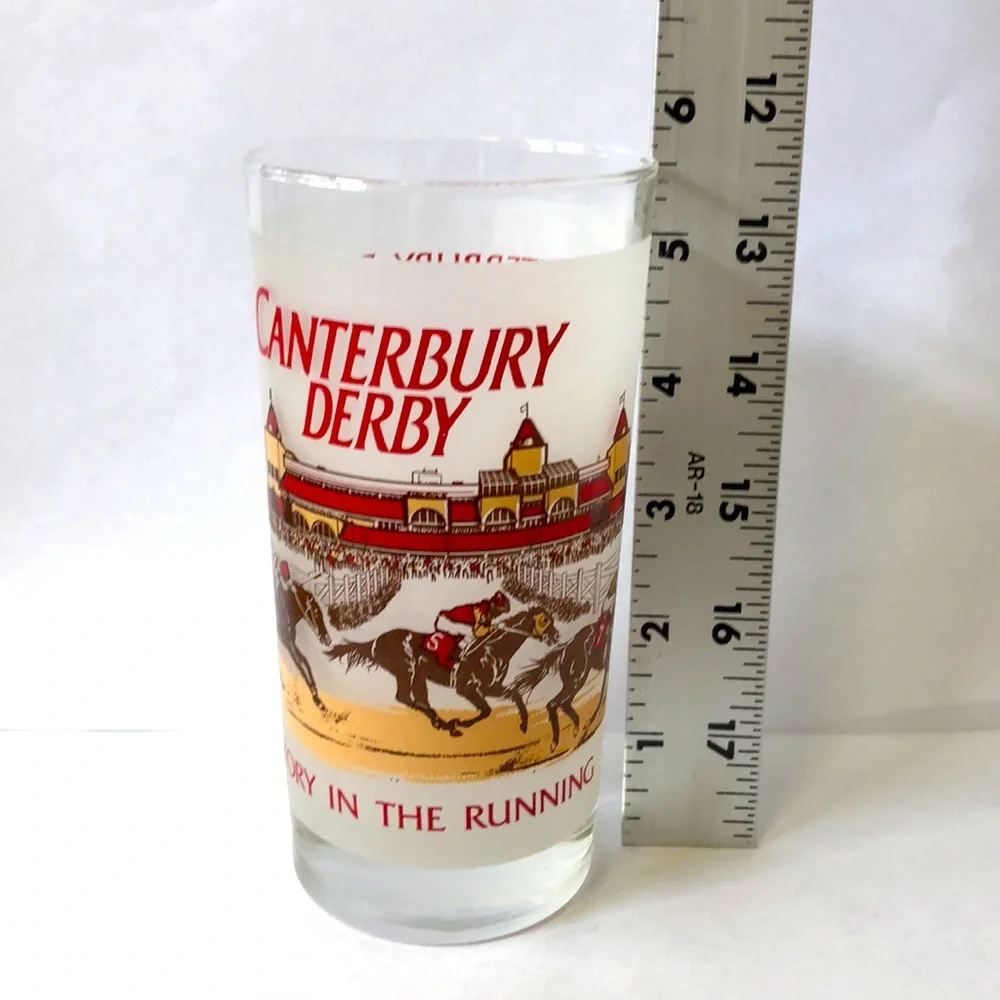 Canterbury Downs Inaugural Derby Collector’s glass